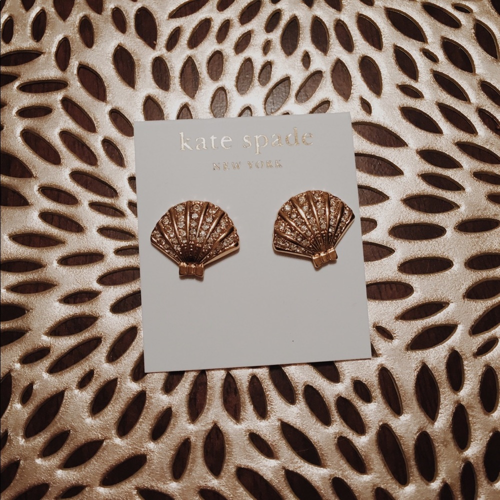 Kate Spade 14K Gold Seashell Stud Earrings